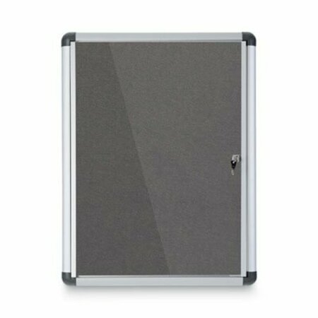 BI-SILQUE MasterVisi, Slim-Line Enclosed Fabric Bulletin Board, 28 X 38, Aluminum Case VT630103690